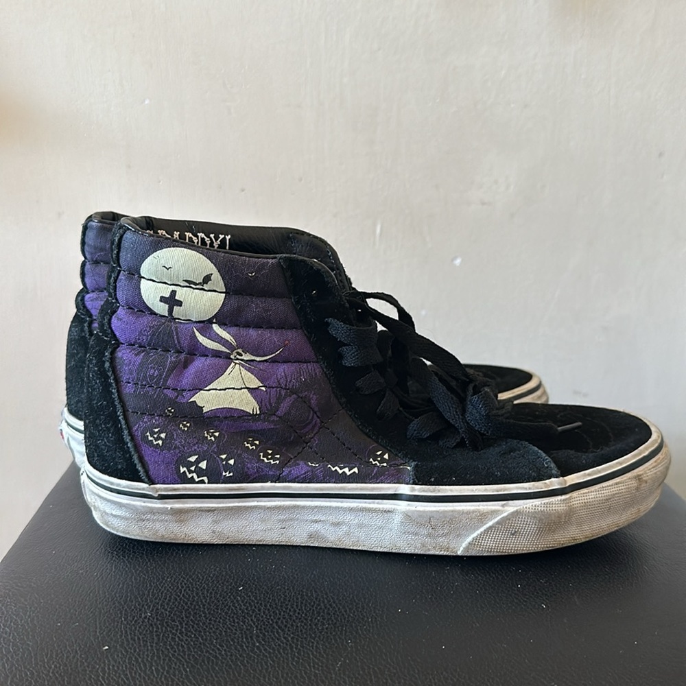 Vans Nightmare Before Christmas Sk-8 Hi Black Purple Sneakers Jack Sally Zero - Picture 4 of 13
